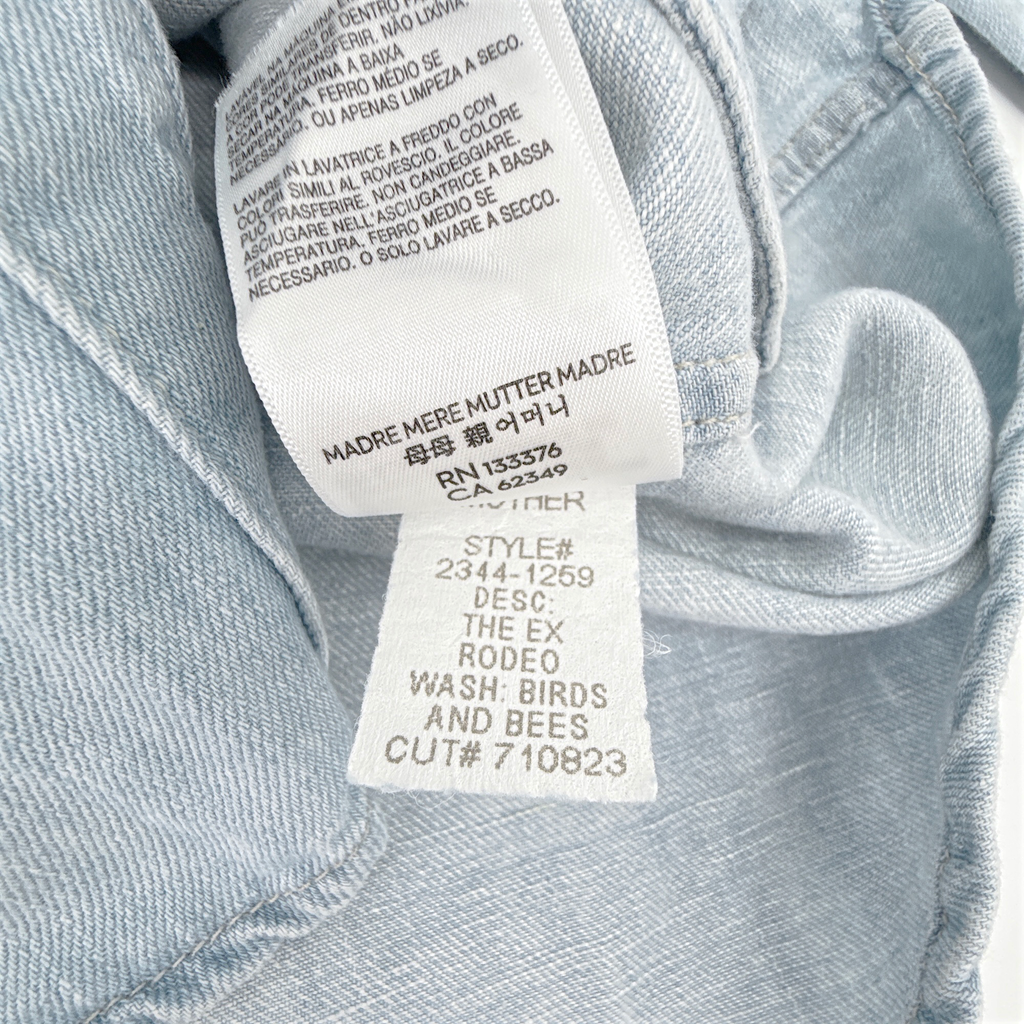 MOTHER The Ex Rodeo Shirt in Birds and Bees S Mother