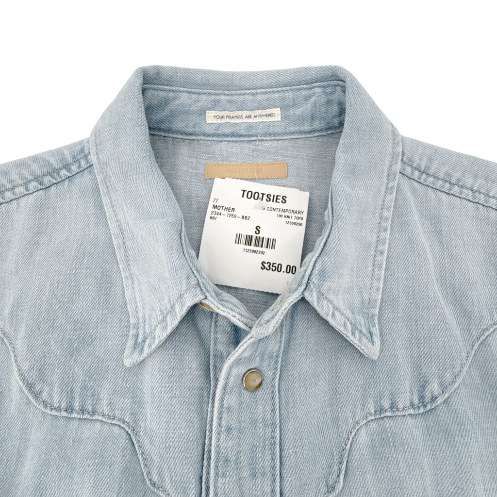 MOTHER The Ex Rodeo Shirt in Birds and Bees S Mother