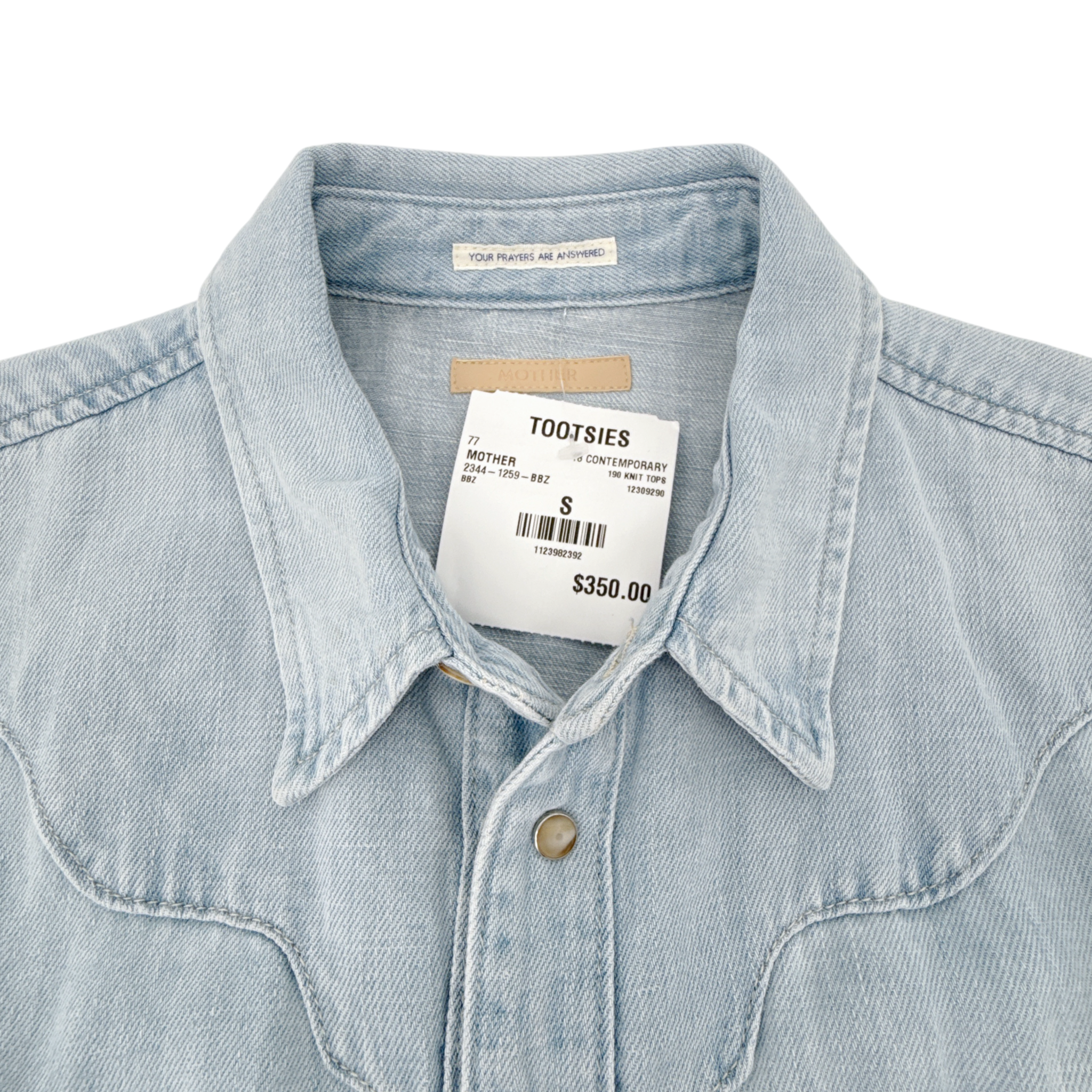 MOTHER The Ex Rodeo Shirt in Birds and Bees S Mother