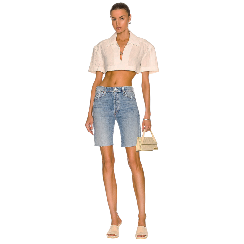 MOTHER The Trickster Short Fray Shorts in Slay It With Flowers 24|XS Mother