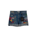MOTHER The Vagabond Cuffed Shorts in Spooky Voodoo 25 Mother
