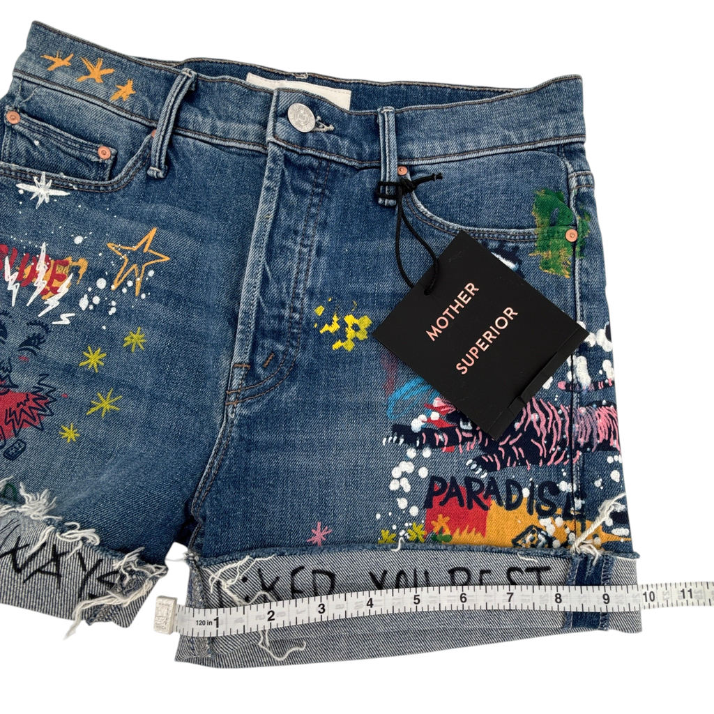 MOTHER The Vagabond Cuffed Shorts in Spooky Voodoo 25 Mother