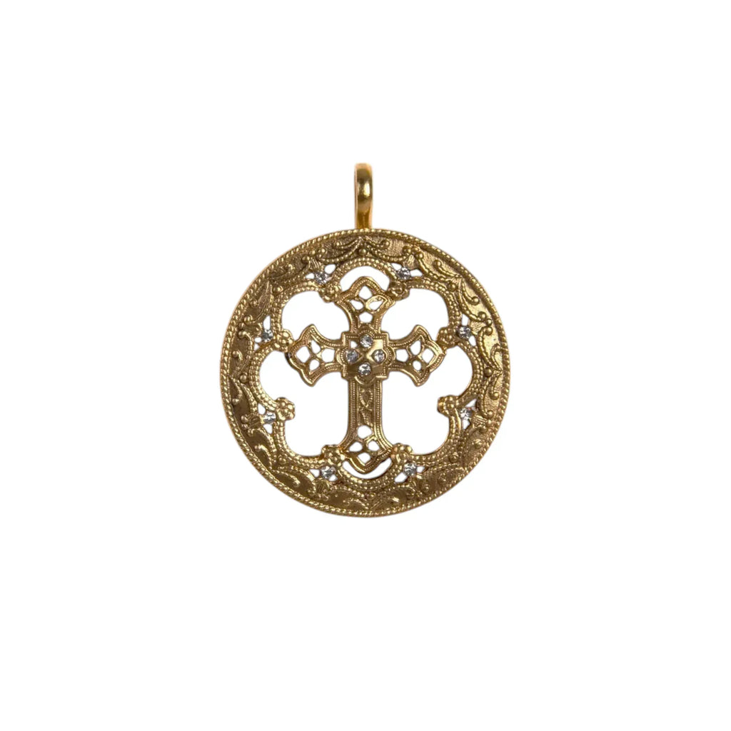 VIRGINS SAINTS & ANGELS VSA Basilica Hope Medallion in Gold - flyKAMP
