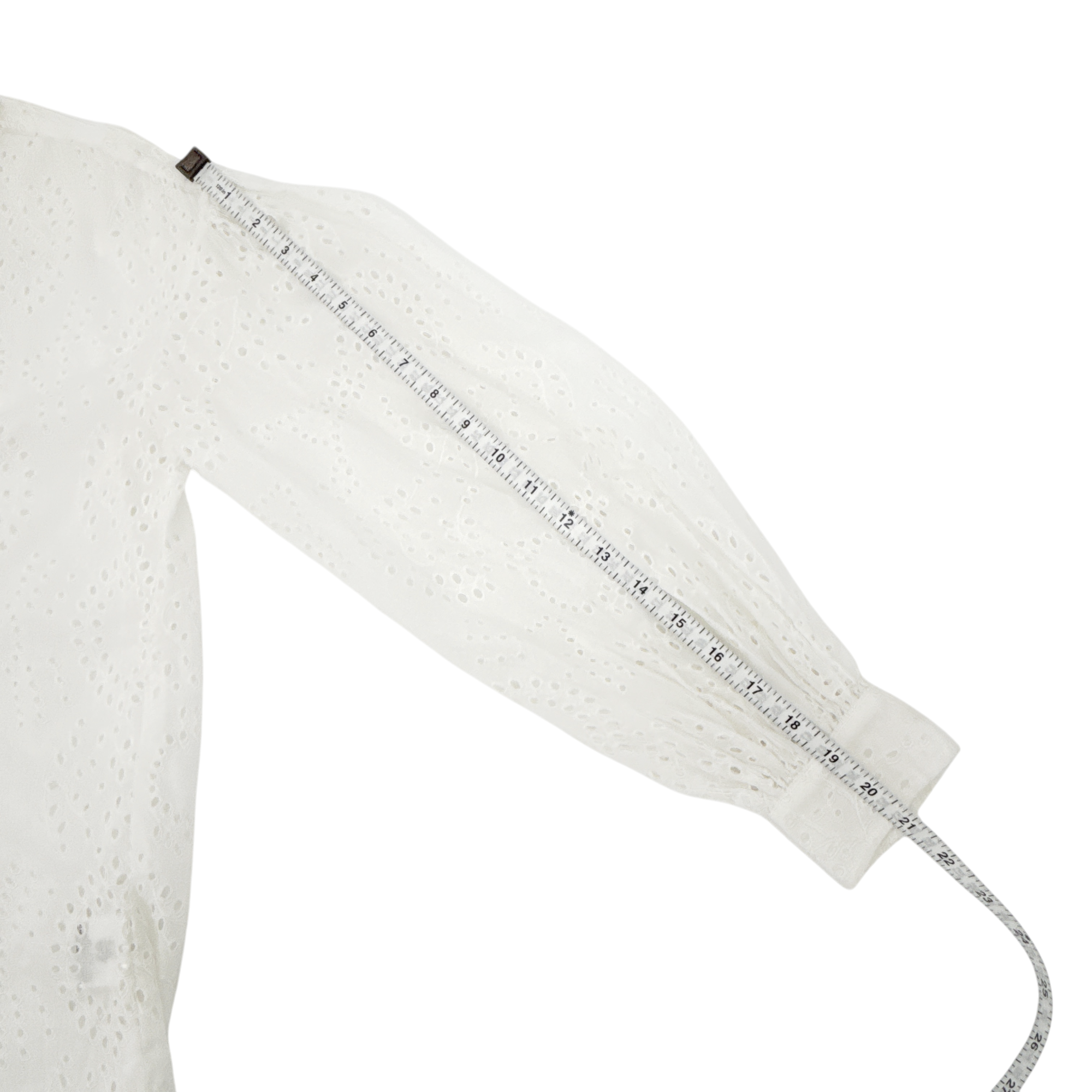 NILI LOTAN Andree Eyelet Shirt in Ivory XS Nili Lotan