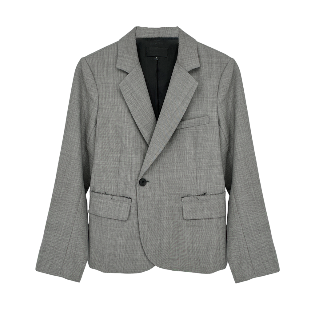 NILI LOTAN Jefferson Jacket Blazer in Grey 8 Nili Lotan