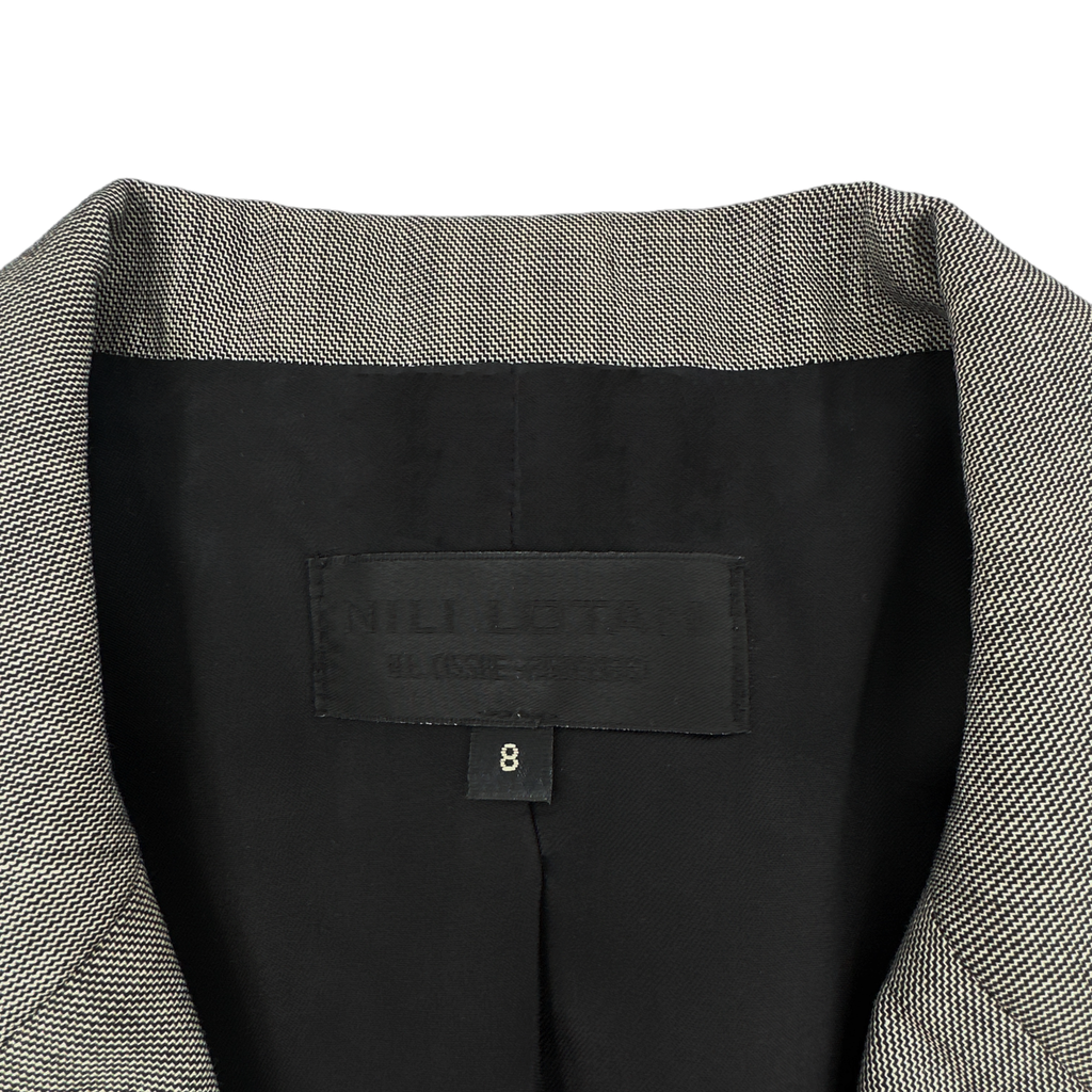 NILI LOTAN Jefferson Jacket Blazer in Grey 8 Nili Lotan