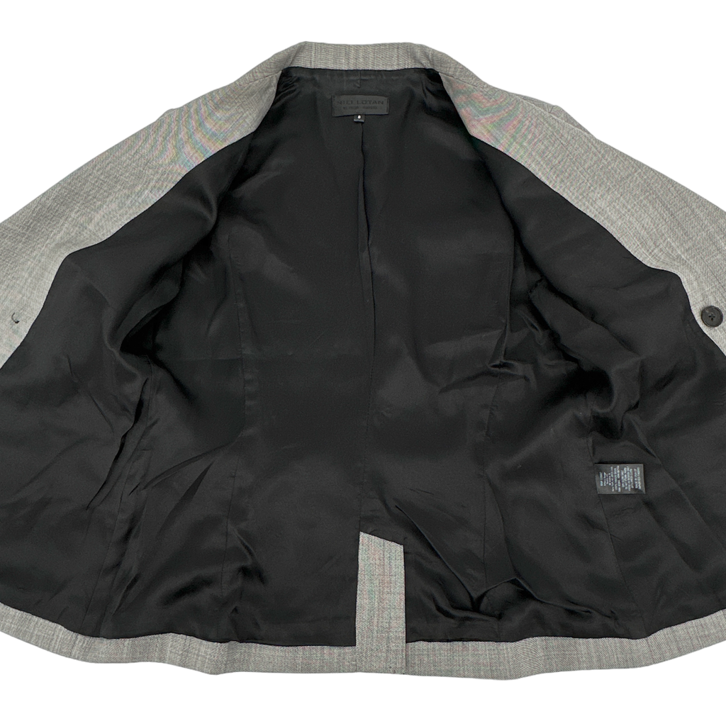 NILI LOTAN Jefferson Jacket Blazer in Grey 8 Nili Lotan