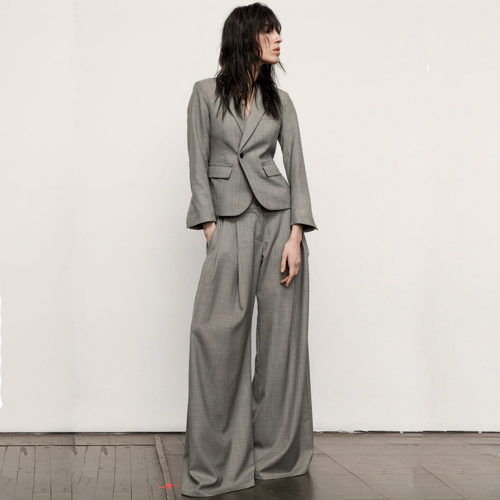 NILI LOTAN Jefferson Jacket Blazer in Grey 8 Nili Lotan