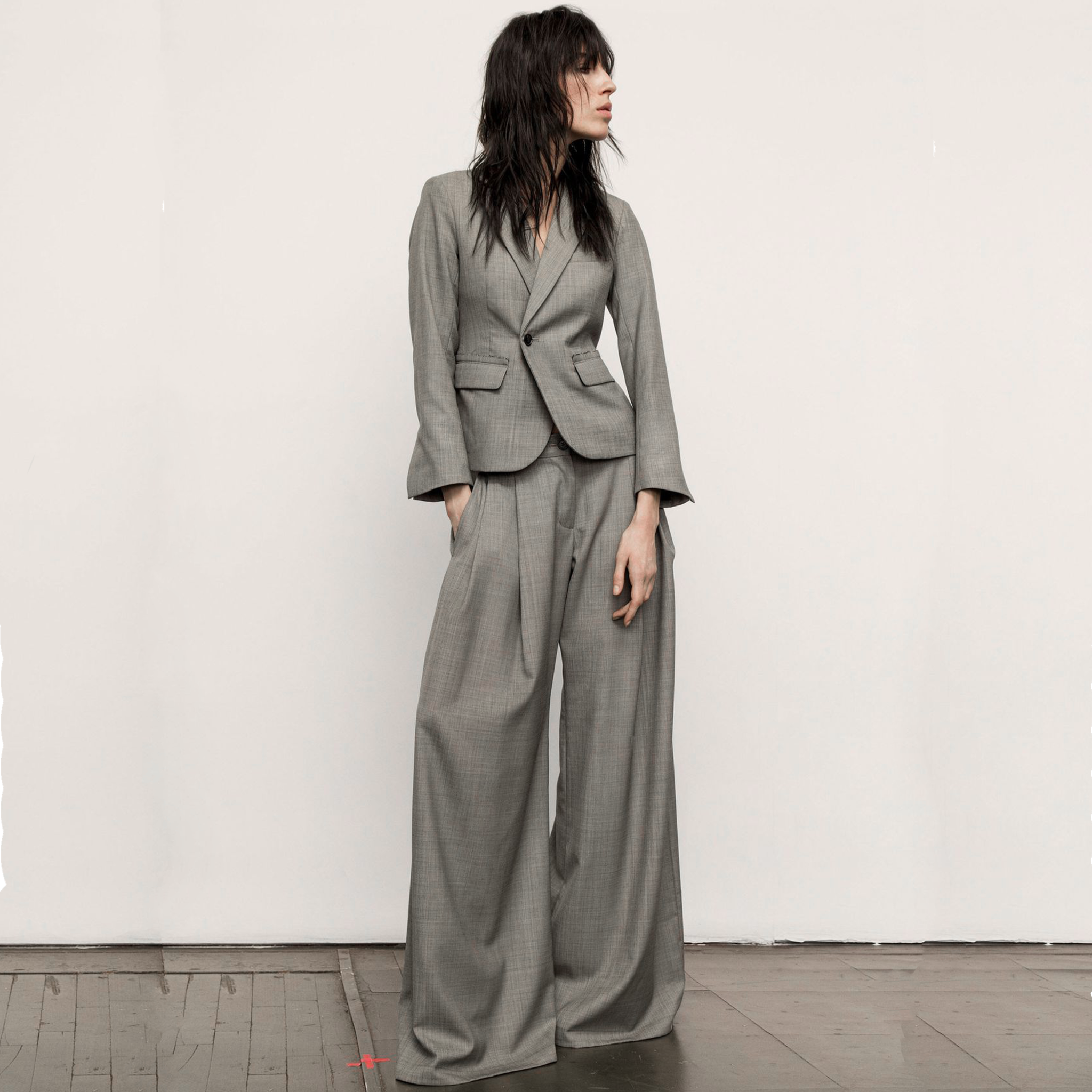 NILI LOTAN Jefferson Jacket Blazer in Grey 8 Nili Lotan