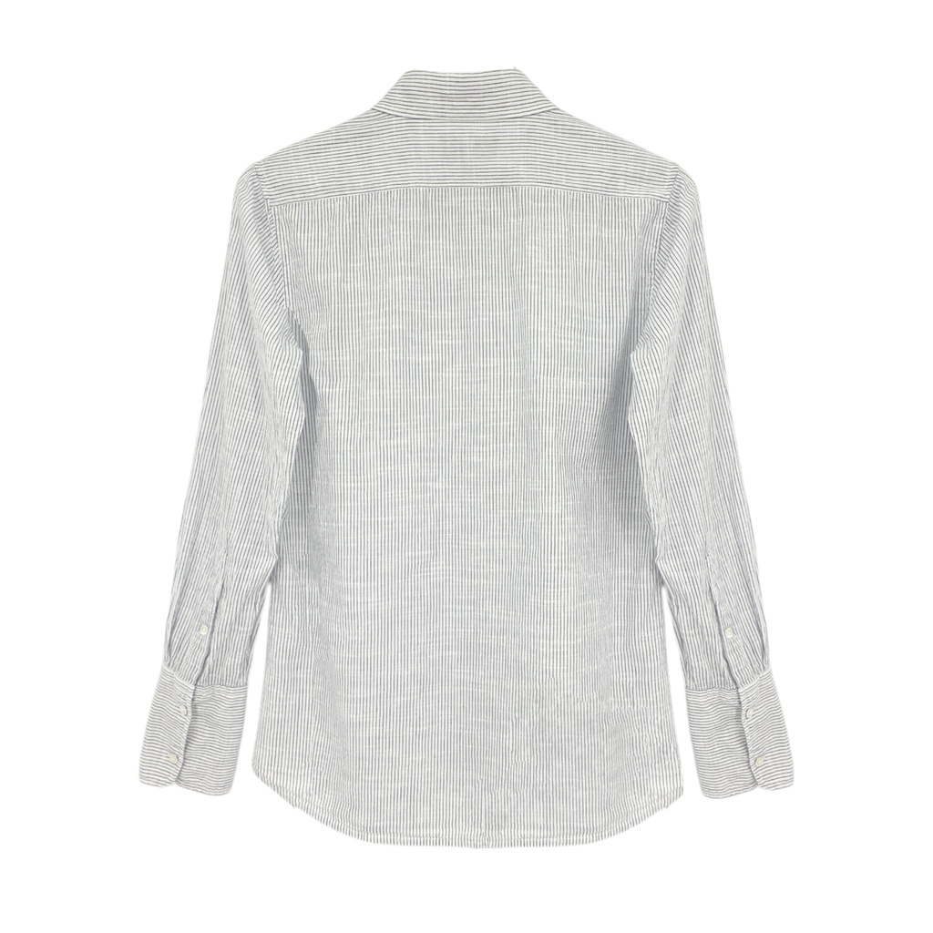 NILI LOTAN Pinstripe Cotton Voile NL Shirt S Nili Lotan