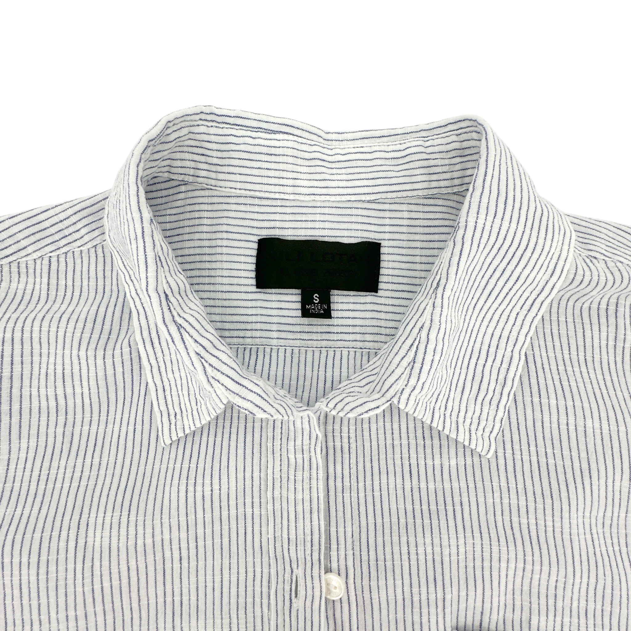 NILI LOTAN Pinstripe Cotton Voile NL Shirt S Nili Lotan