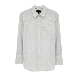 NILI LOTAN Pinstripe Cotton Voile NL Shirt S