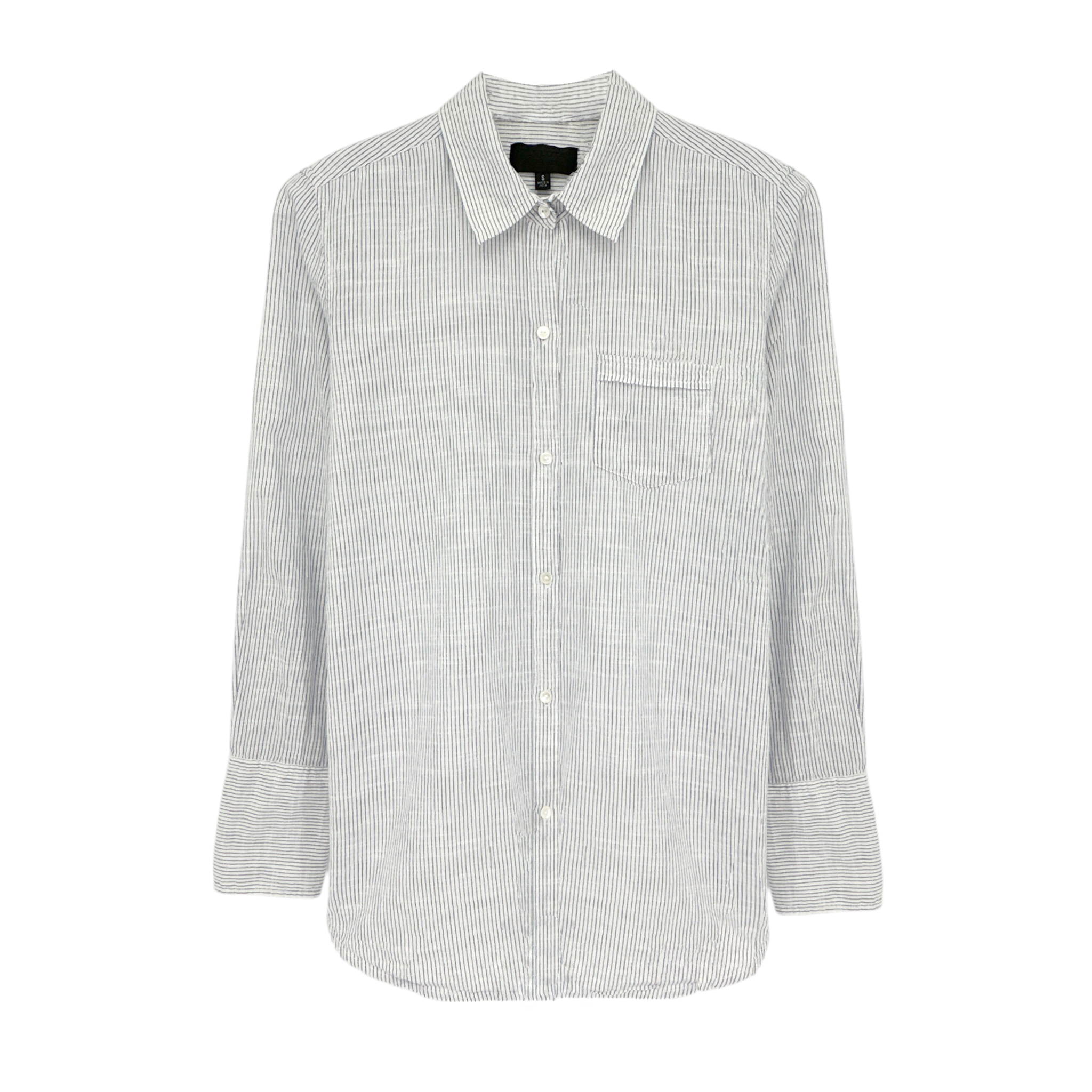 NILI LOTAN Pinstripe Cotton Voile NL Shirt S Nili Lotan