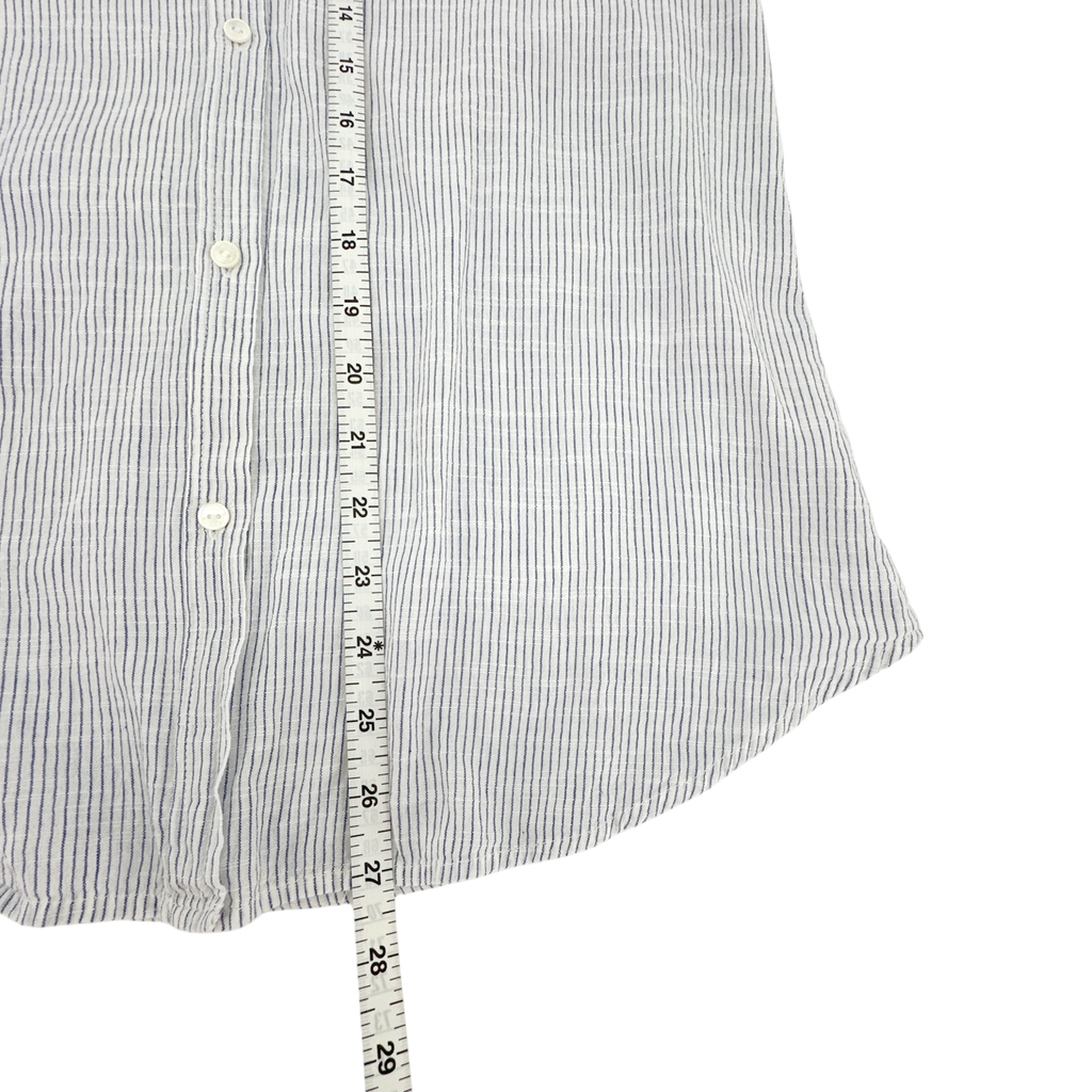 NILI LOTAN Pinstripe Cotton Voile NL Shirt S Nili Lotan