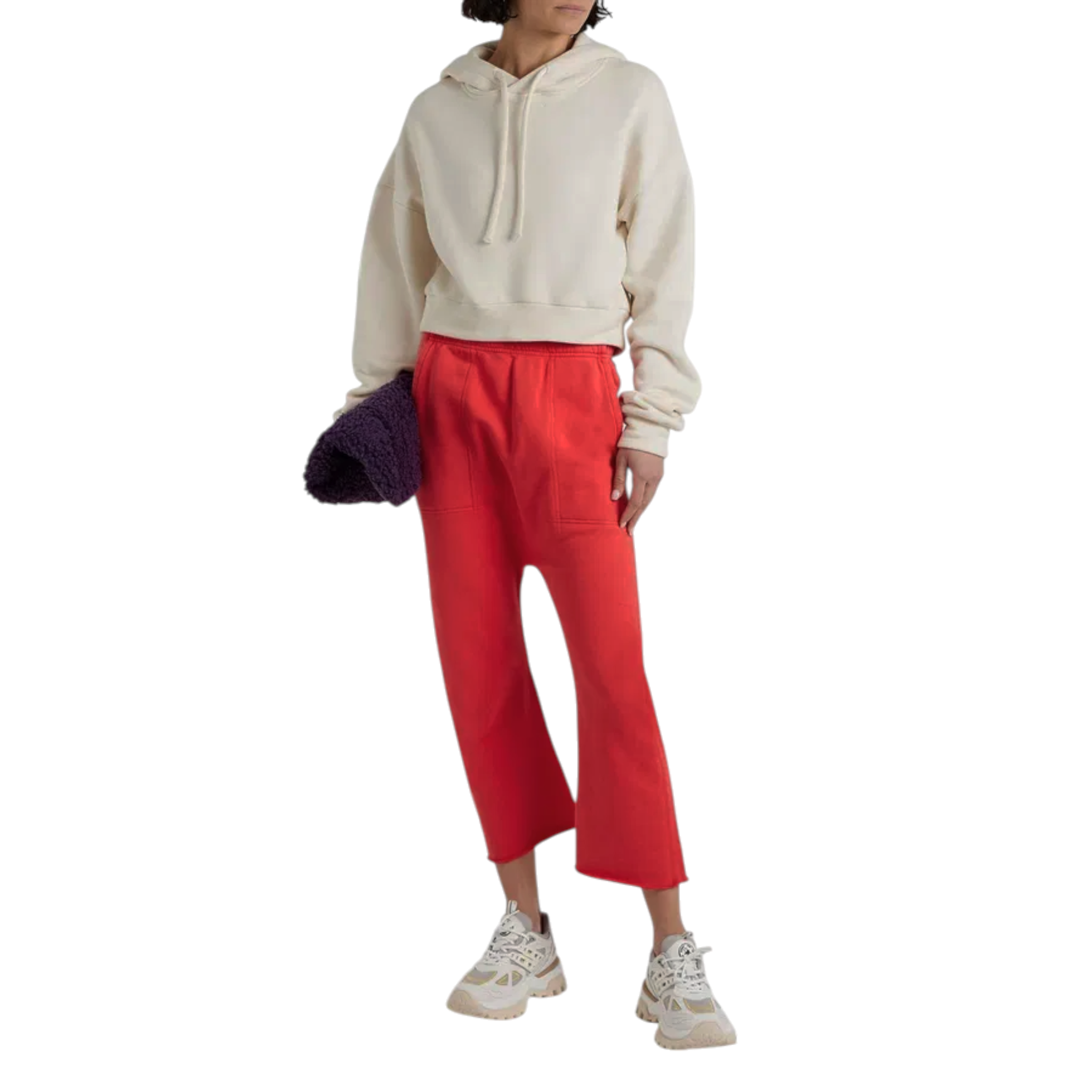 NILI LOTAN SF Sweatpant in Sunfaded Red XS Nili Lotan