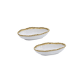PAMPA BAY Golden Salerno Long Condiment Bowl Set of 2 Pampa Bay