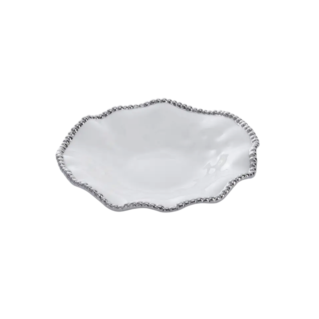 PAMPA BAY Salerno Round Serving Piece | Silver Pampa Bay