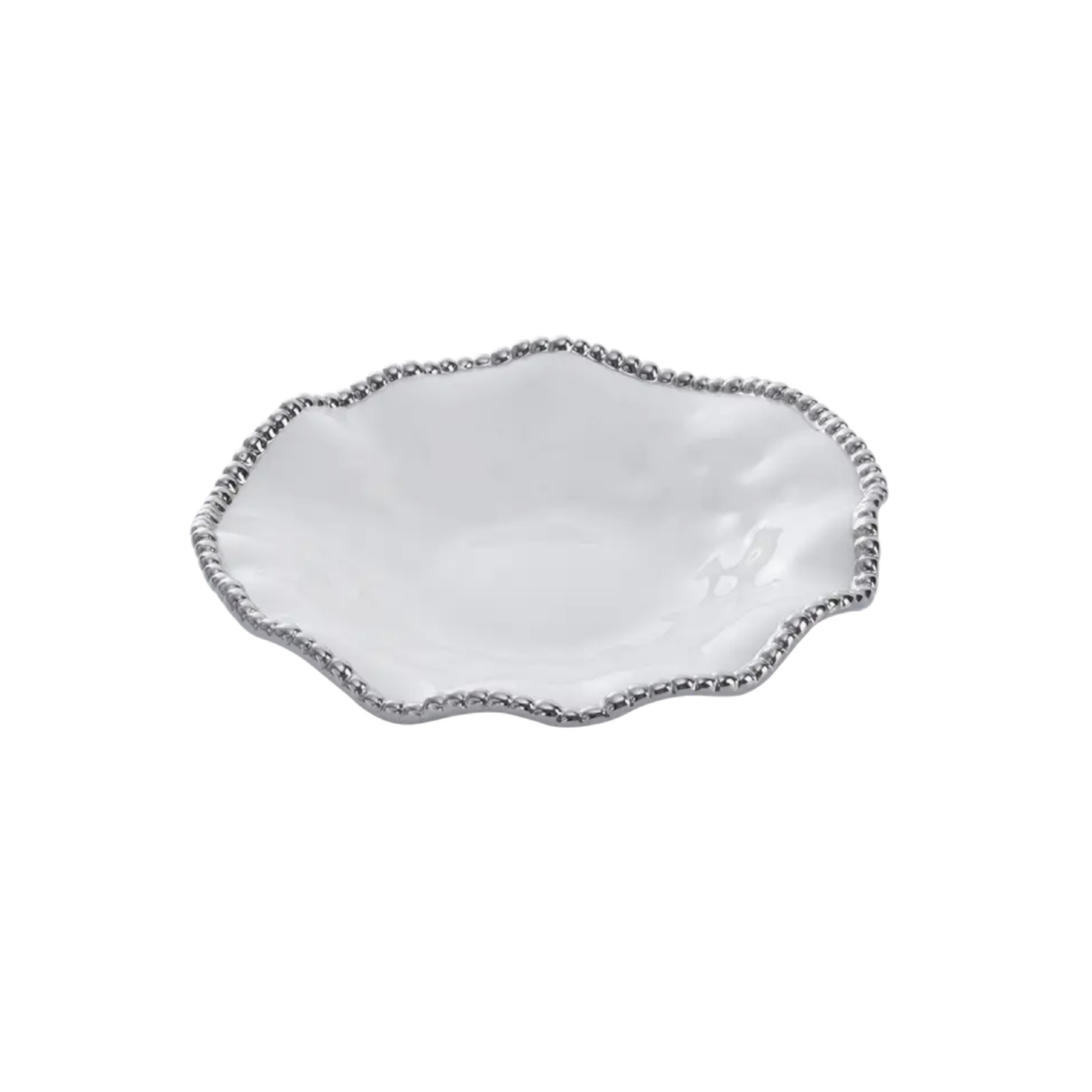 PAMPA BAY Salerno Round Serving Piece | Silver Pampa Bay