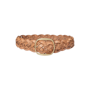 POLO RALPH LAUREN Double-Braided Leather Belt Natural S