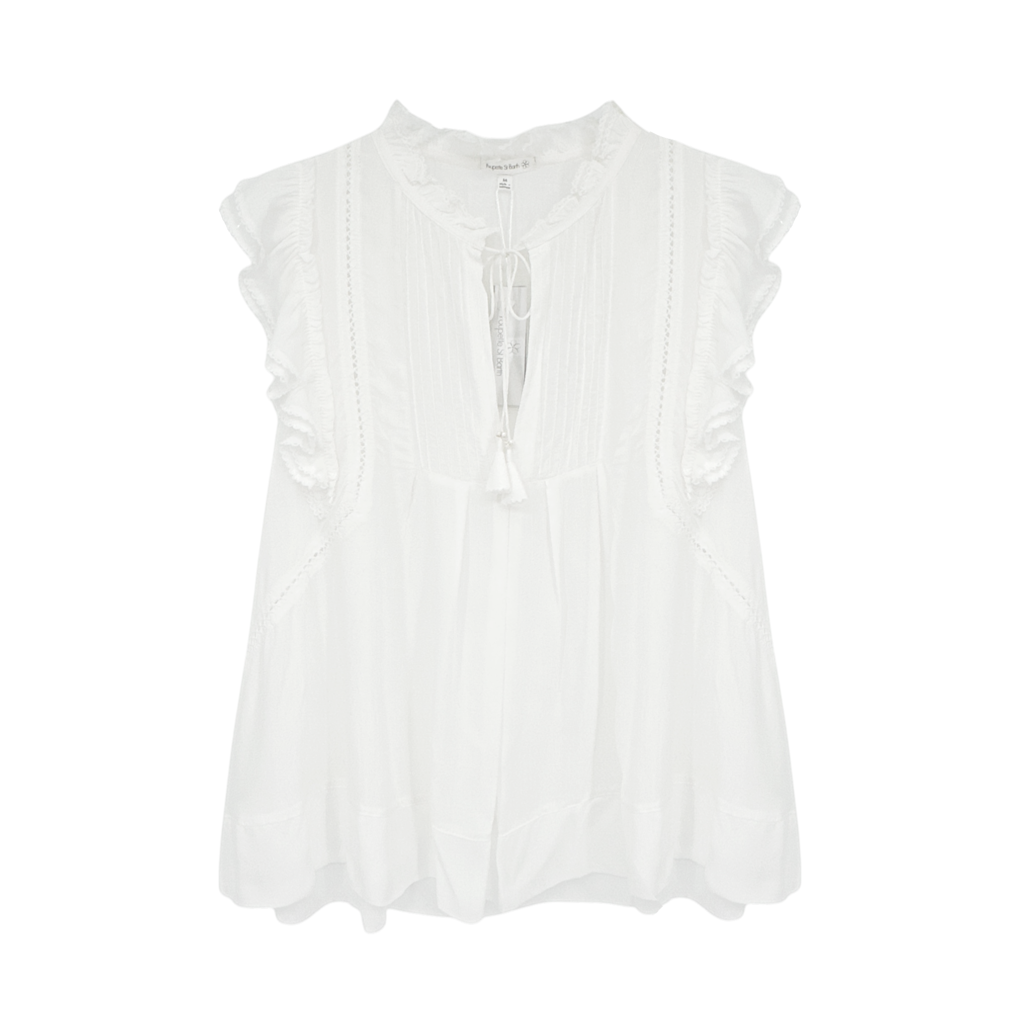POUPETTE ST BARTH Paulina Blouse In Off White M Poupette St. Barth