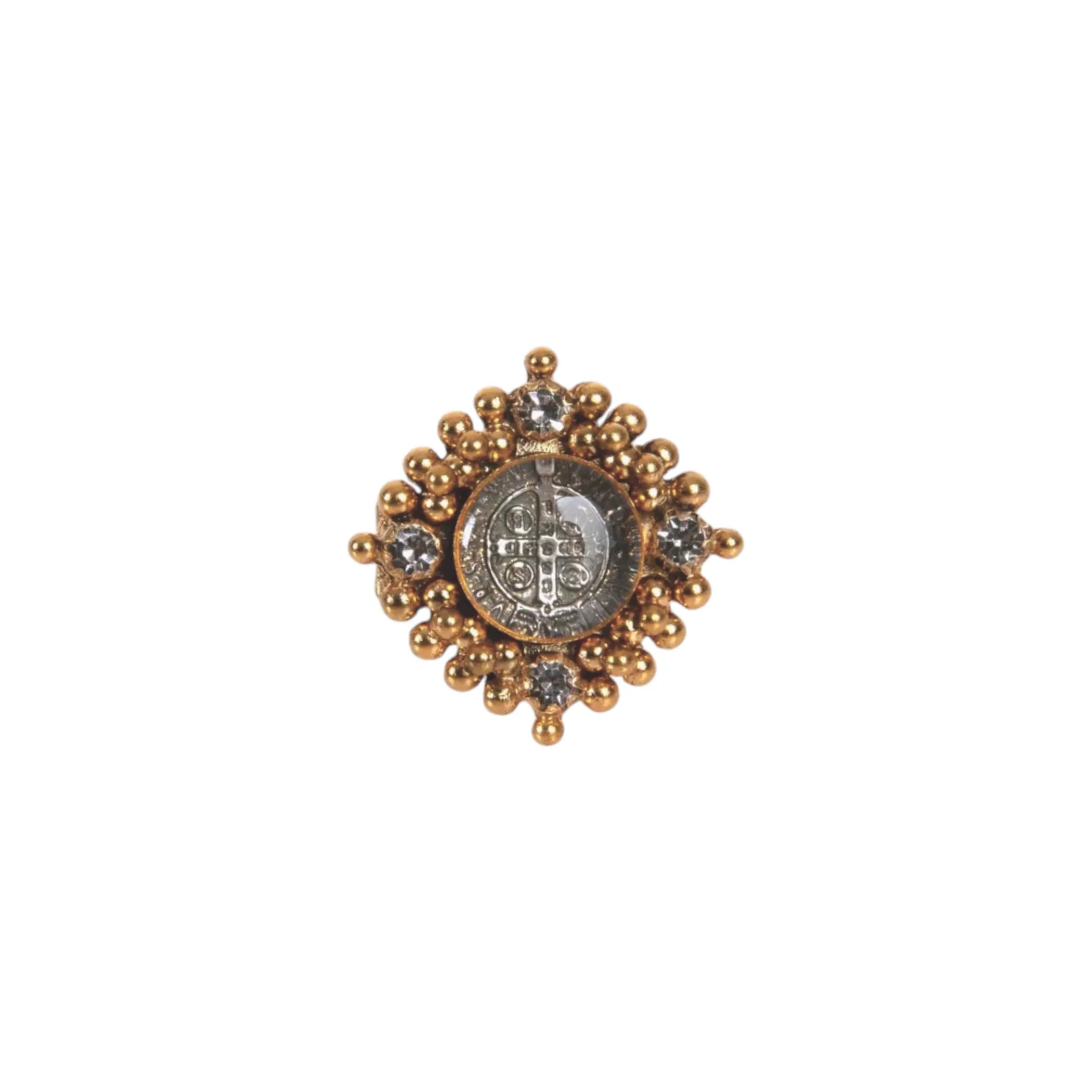 VIRGINS SAINTS & ANGELS VSA Petite Cloister San Benito Ring Gold Size 6 - flyKAMP