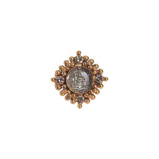 VIRGINS SAINTS & ANGELS VSA Petite Cloister San Benito Ring Gold Size 6