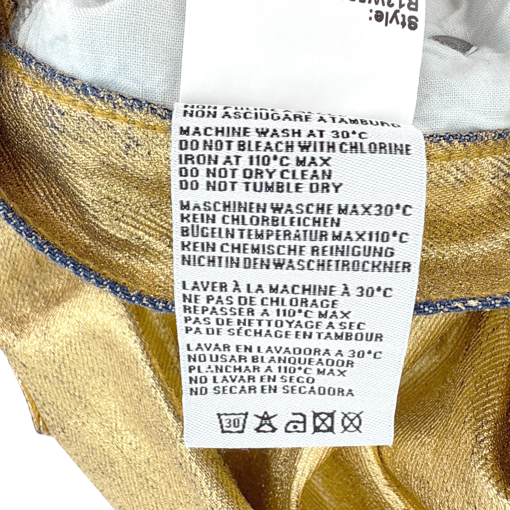 R13 Boyfriend Jean in Gold Indigo 24 R13