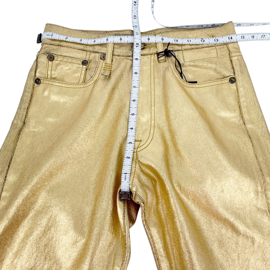 R13 Boyfriend Jean in Gold Indigo 24 R13
