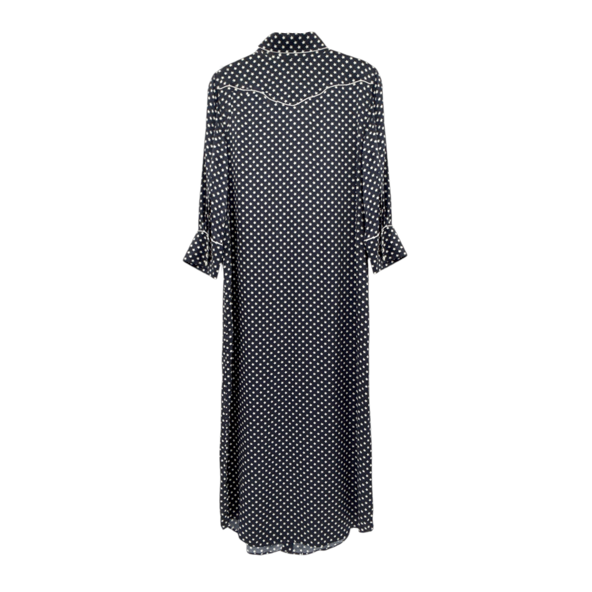 R13 Cowboy Dress in Silk Navy Star S R13