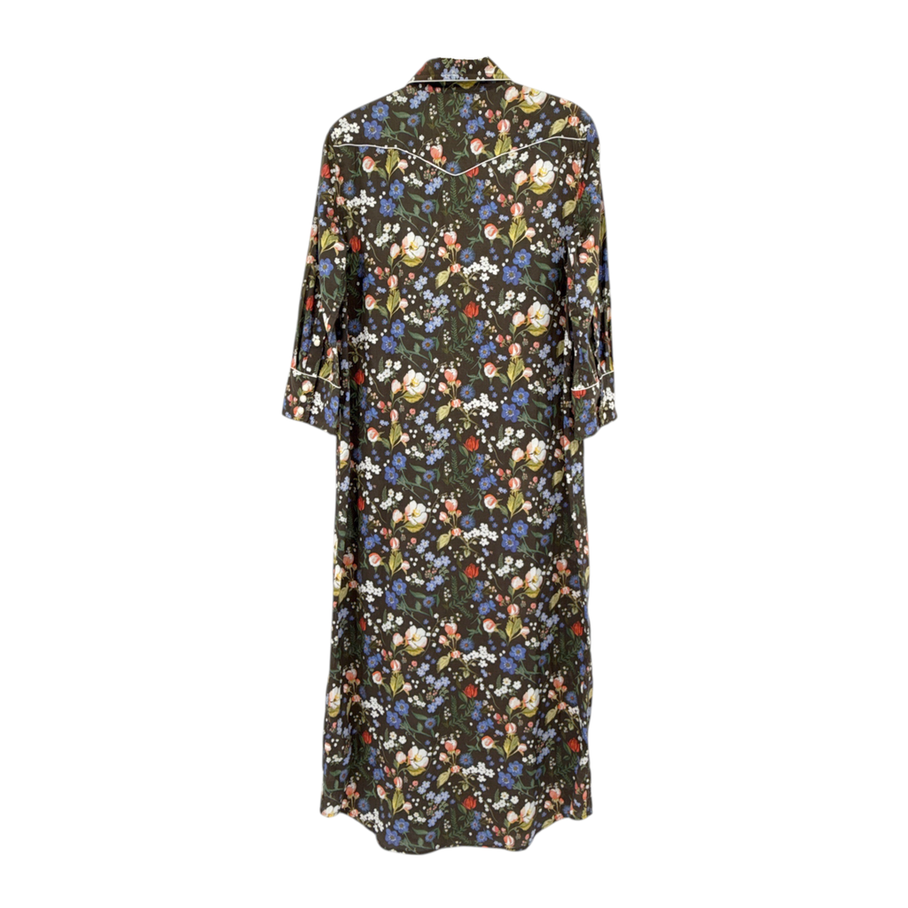 R13 x LIBERTY of LONDON Cowboy Dress in Black Floral S R13