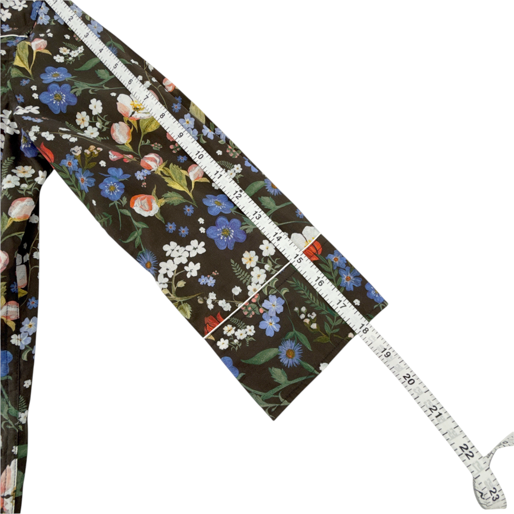 R13 x LIBERTY of LONDON Cowboy Dress in Black Floral S R13