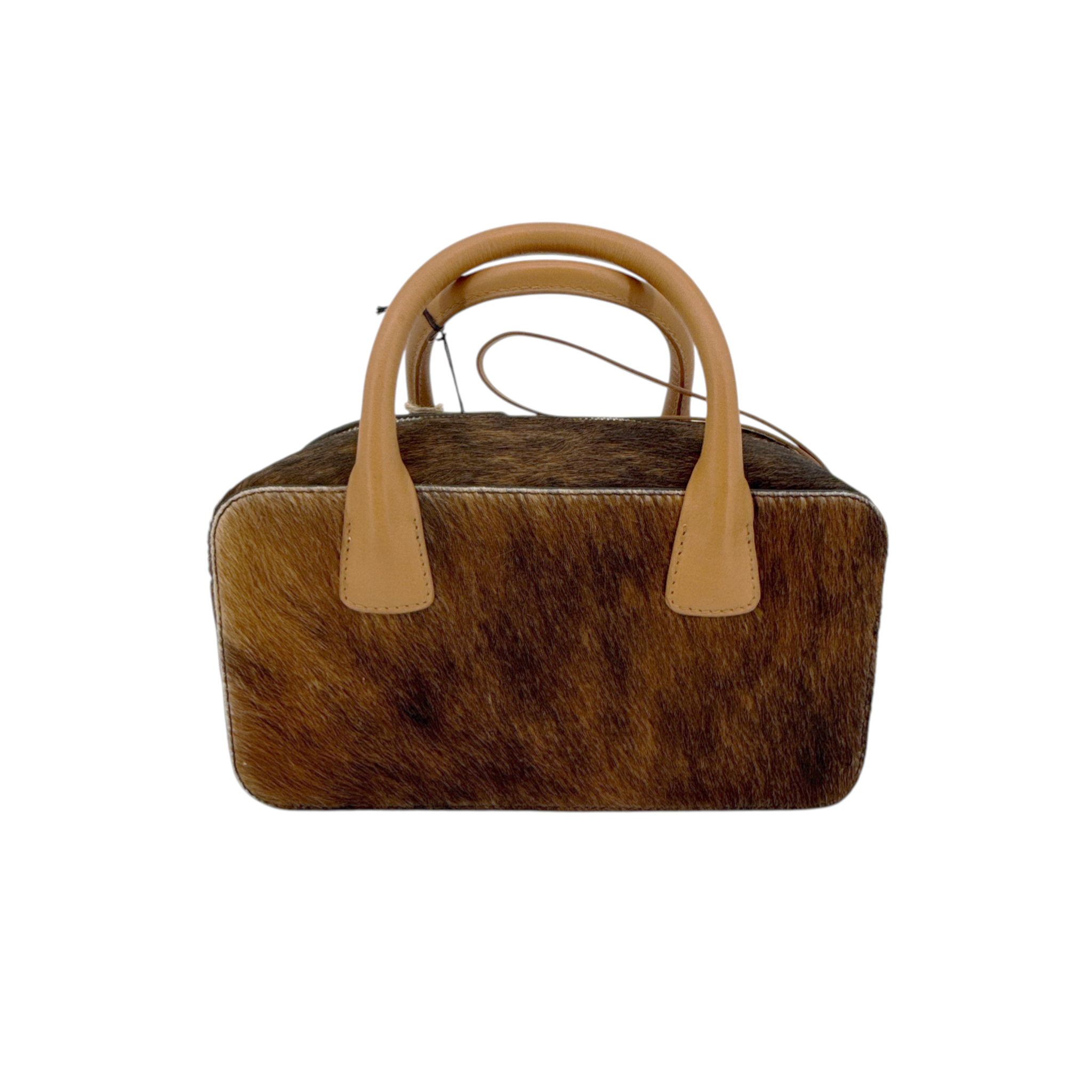 RACHEL COMEY Brynd Small Box Bag in Umber Calf Hair Rachel Comey