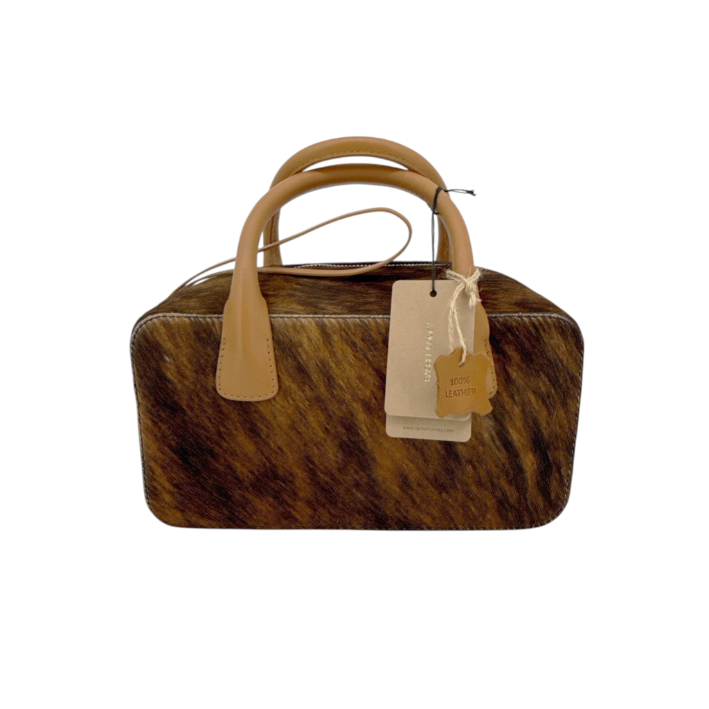RACHEL COMEY Brynd Small Box Bag in Umber Calf Hair Rachel Comey