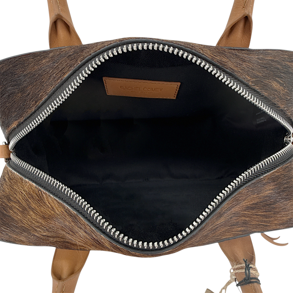 RACHEL COMEY Brynd Small Box Bag in Umber Calf Hair Rachel Comey