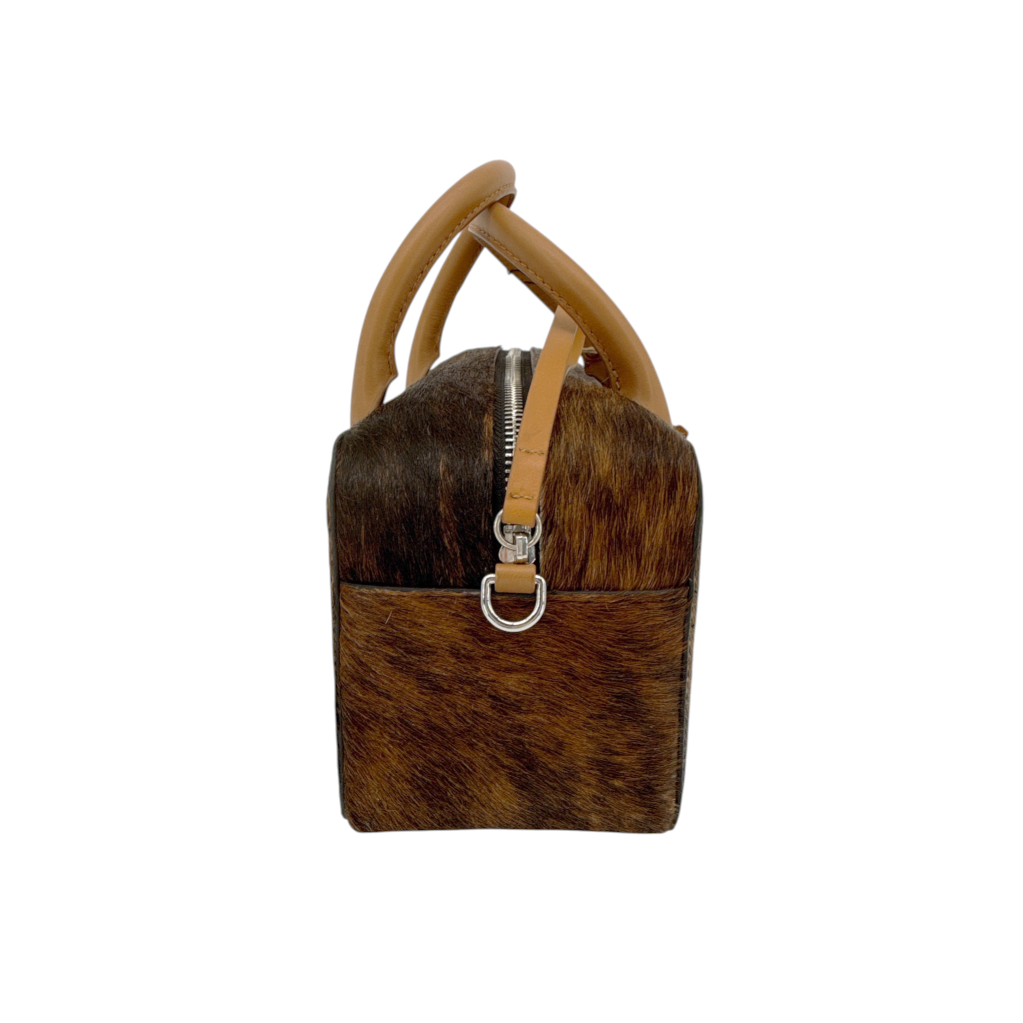RACHEL COMEY Brynd Small Box Bag in Umber Calf Hair Rachel Comey