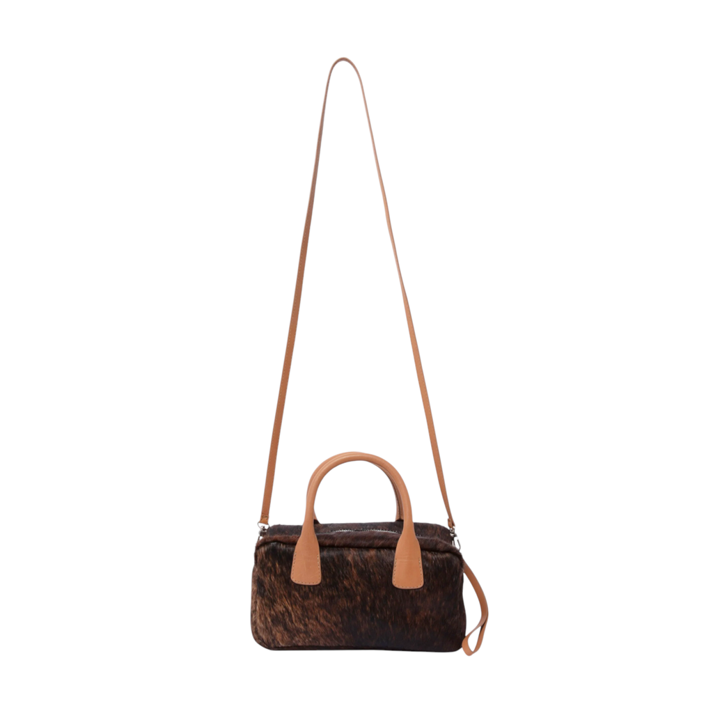 RACHEL COMEY Brynd Small Box Bag in Umber Calf Hair Rachel Comey
