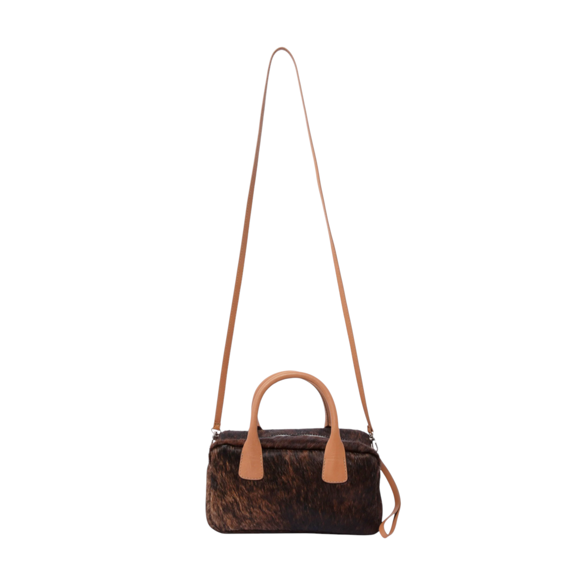 RACHEL COMEY Brynd Small Box Bag in Umber Calf Hair Rachel Comey