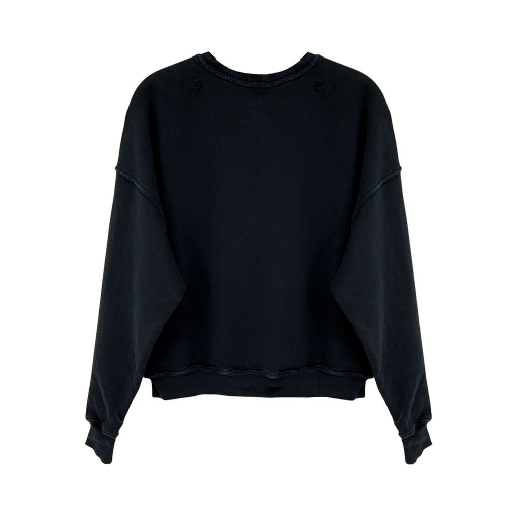 RE/DONE Recycle Distressed Crew Sweatshirt S RE/DONE