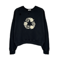 RE/DONE Recycle Distressed Crew Sweatshirt S RE/DONE