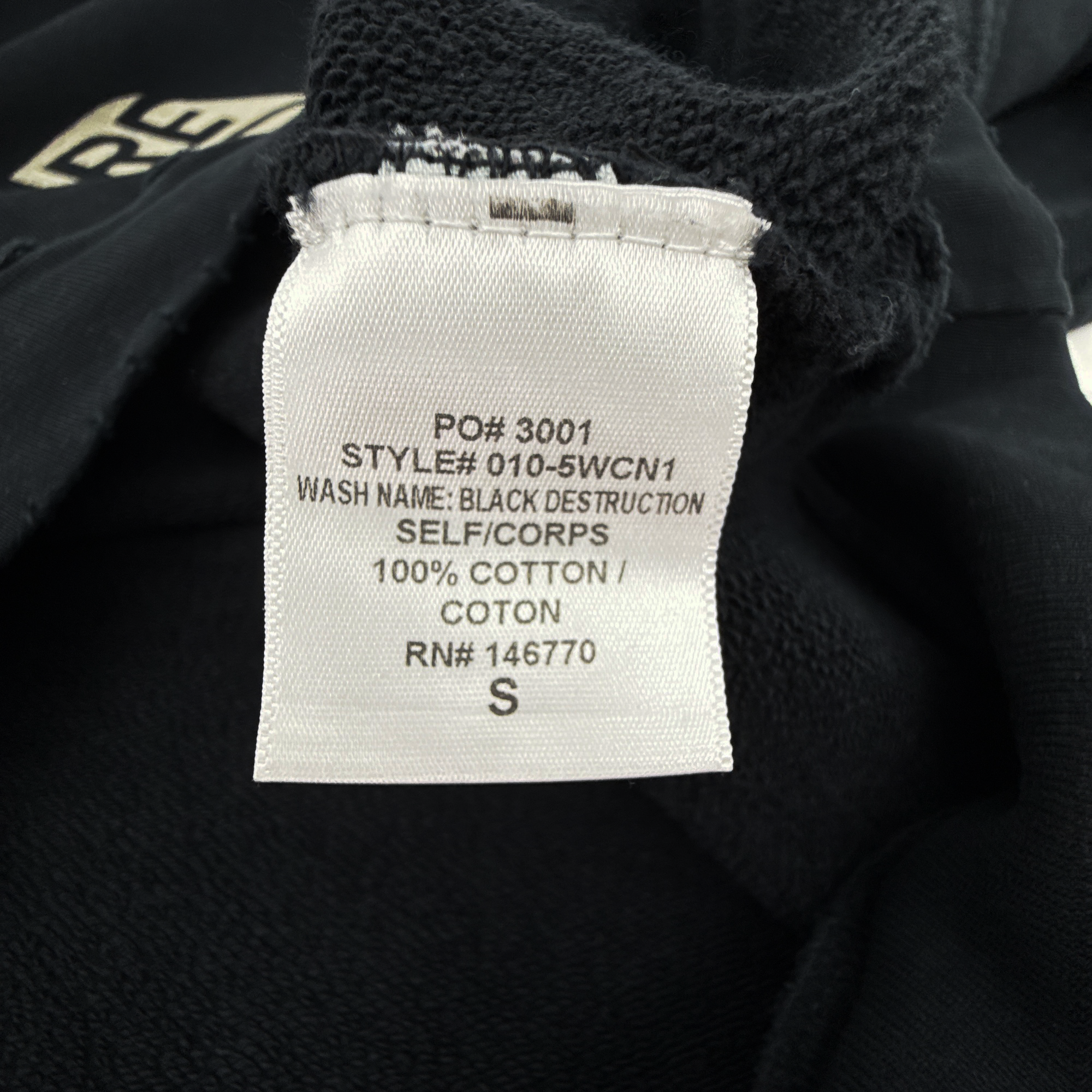 RE/DONE Recycle Distressed Crew Sweatshirt S RE/DONE