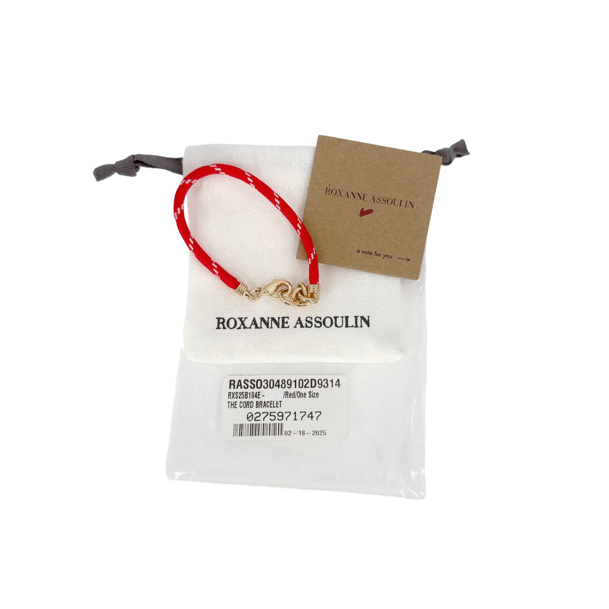 ROXANNE ASSOULIN The Cord Charm Bracelet in Red Roxanne Assoulin