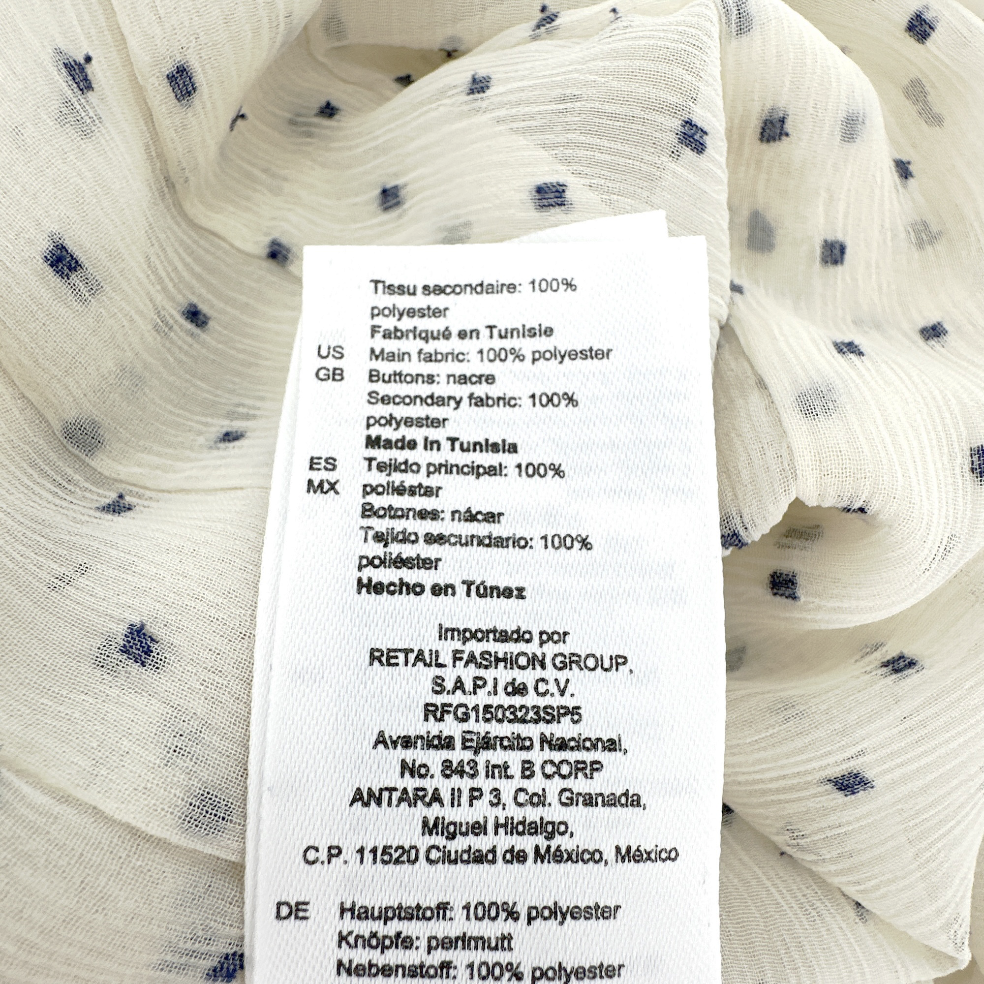 SANDRO Noelle Jabot Detail Swiss Dot Blouse 2|M Sandro