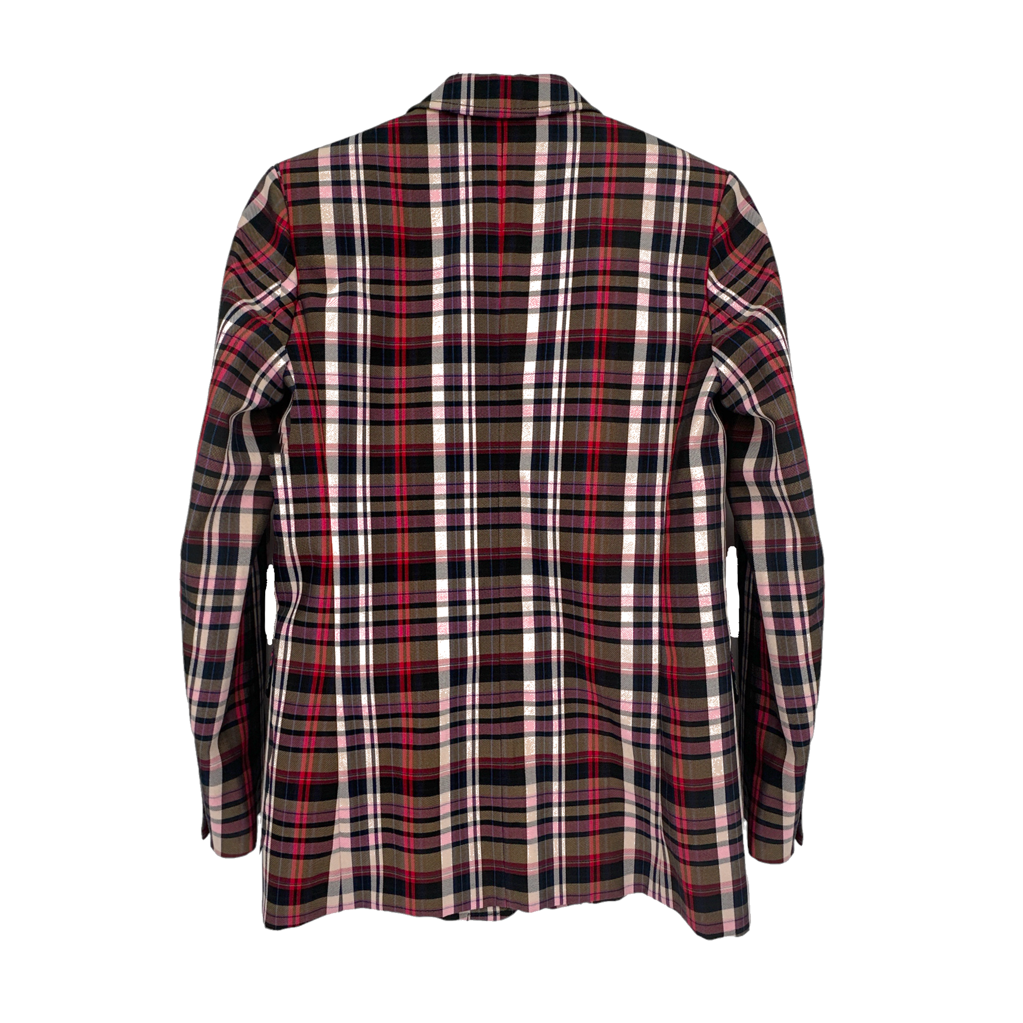 SANDRO Salima Single Button Plaid Blazer S Sandro