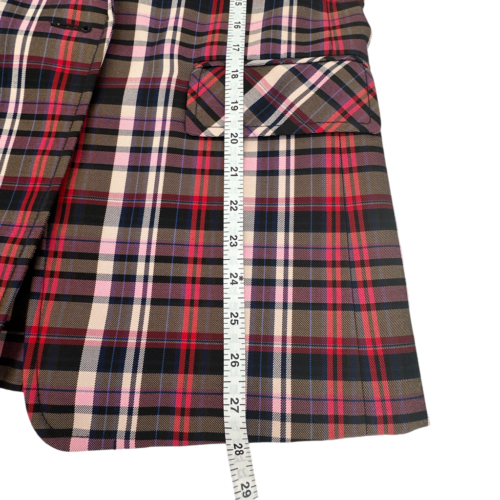 SANDRO Salima Single Button Plaid Blazer S Sandro