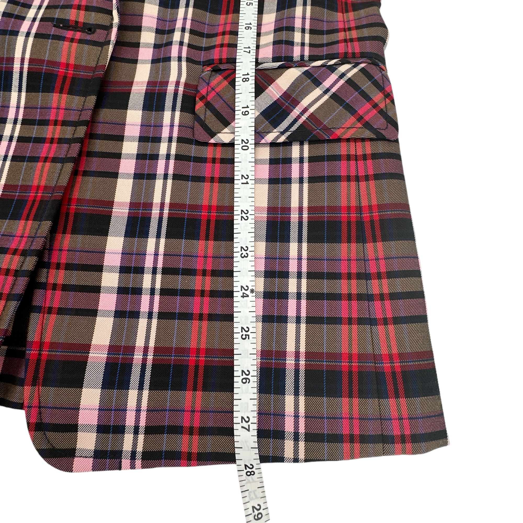 SANDRO Salima Single Button Plaid Blazer S Sandro