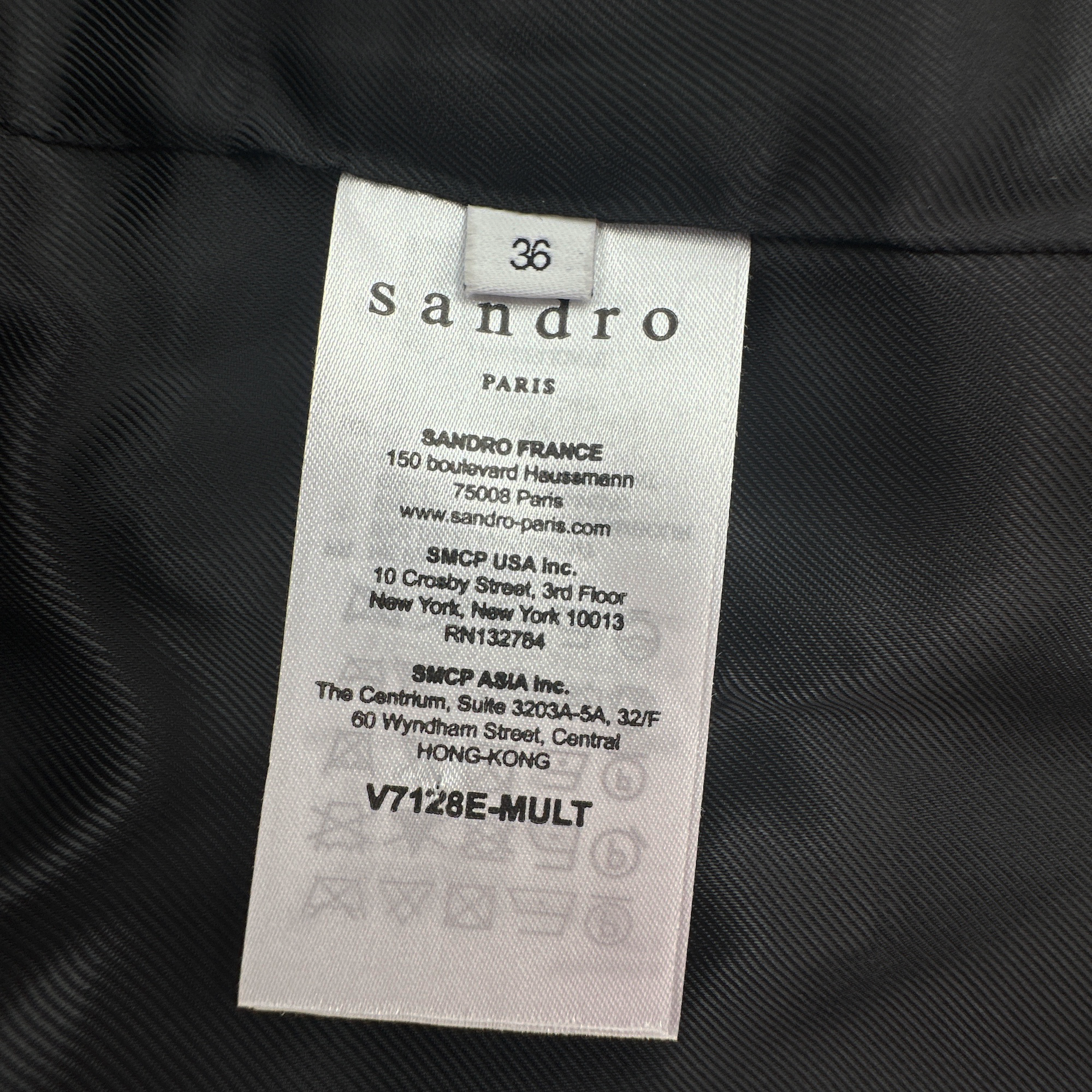 SANDRO Salima Single Button Plaid Blazer S Sandro