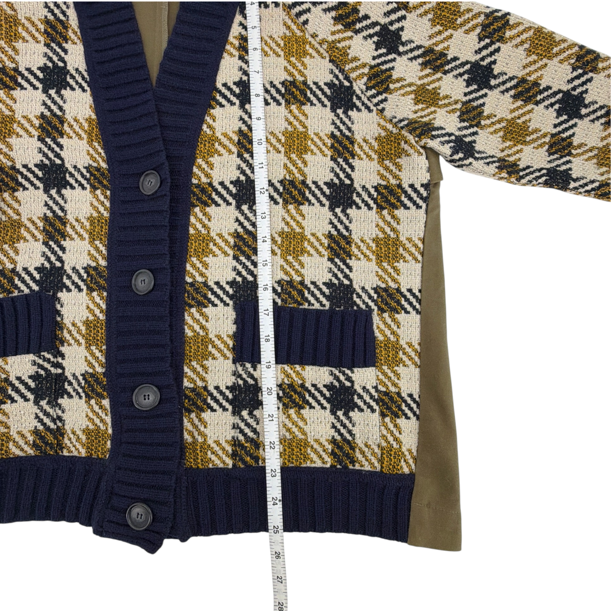 SEA NEW YORK Houndstooth Boyfriend Cardigan XS Sea New York