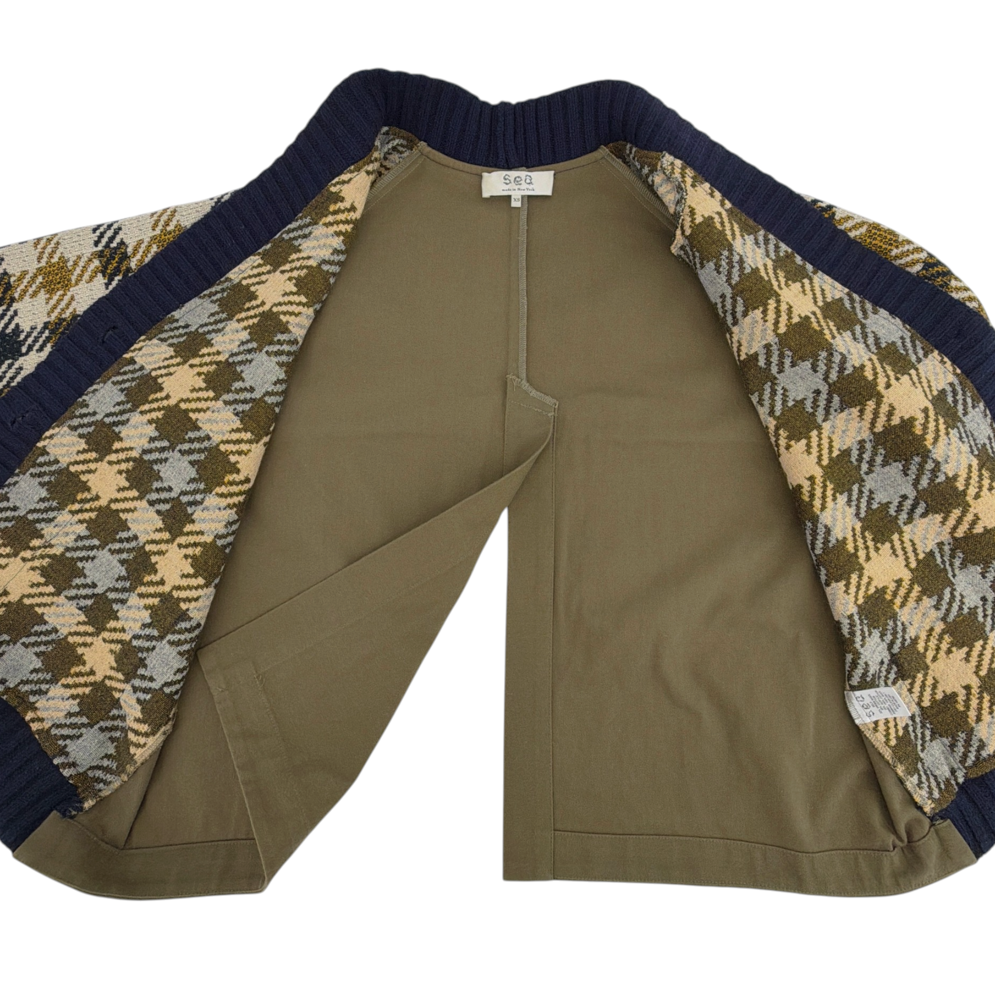 SEA NEW YORK Houndstooth Boyfriend Cardigan XS Sea New York