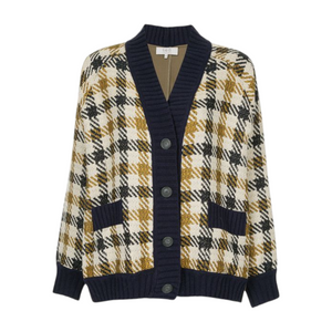 SEA NEW YORK Houndstooth Boyfriend Cardigan XS