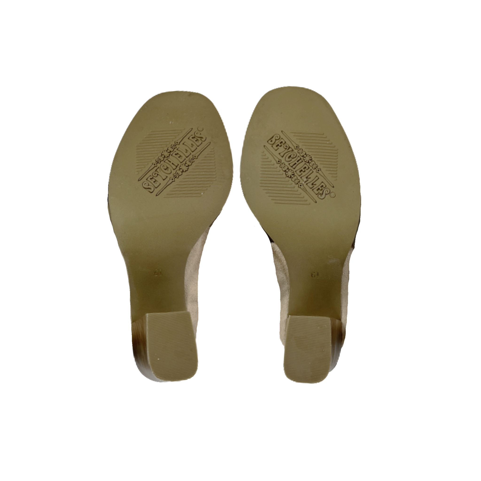 SEYCHELLES Lyra Black and Nude Leather Mules 6.5 Seychelles